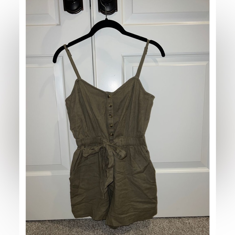 American eagle olive green romper